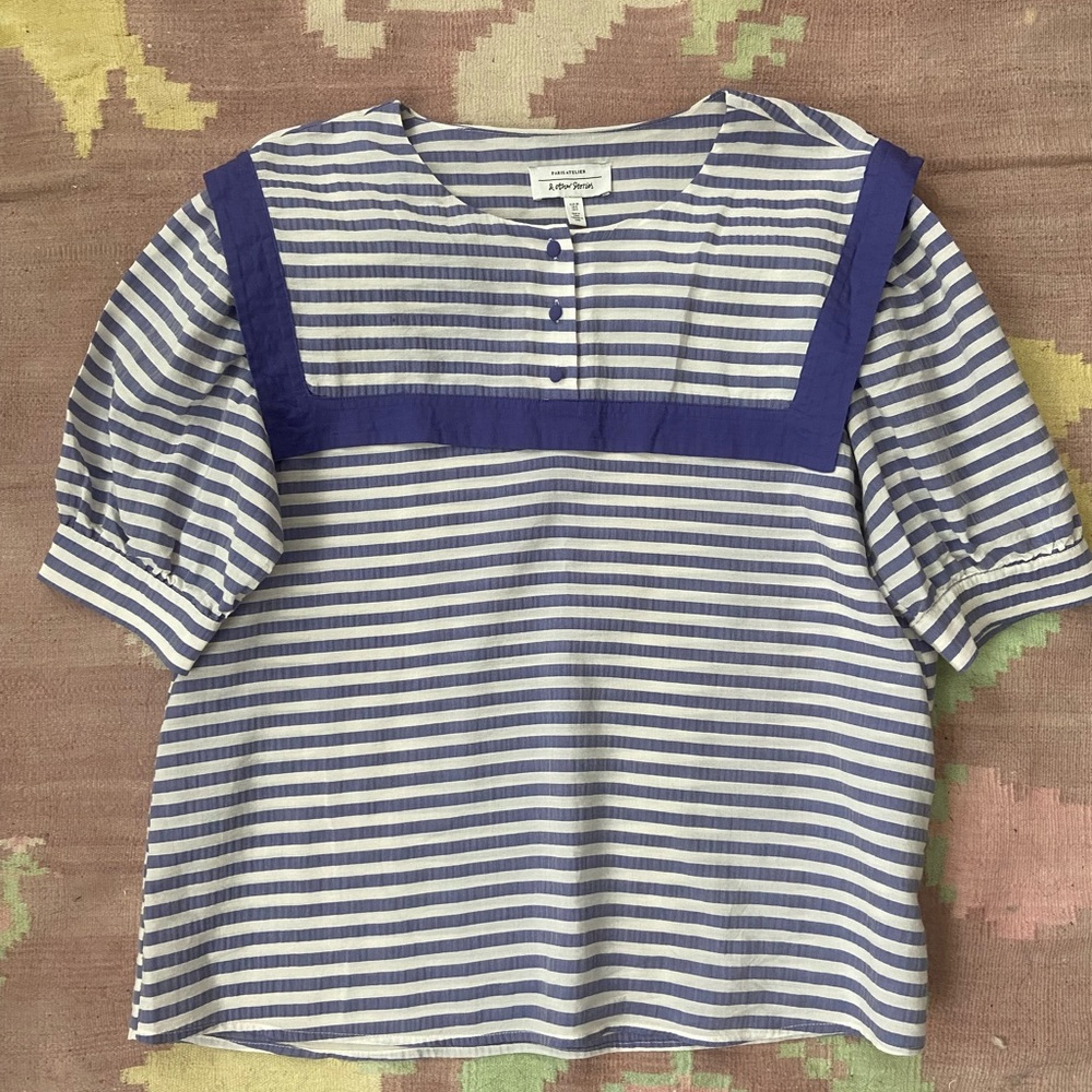 & Other Stories Paris Atelier striped sailor top